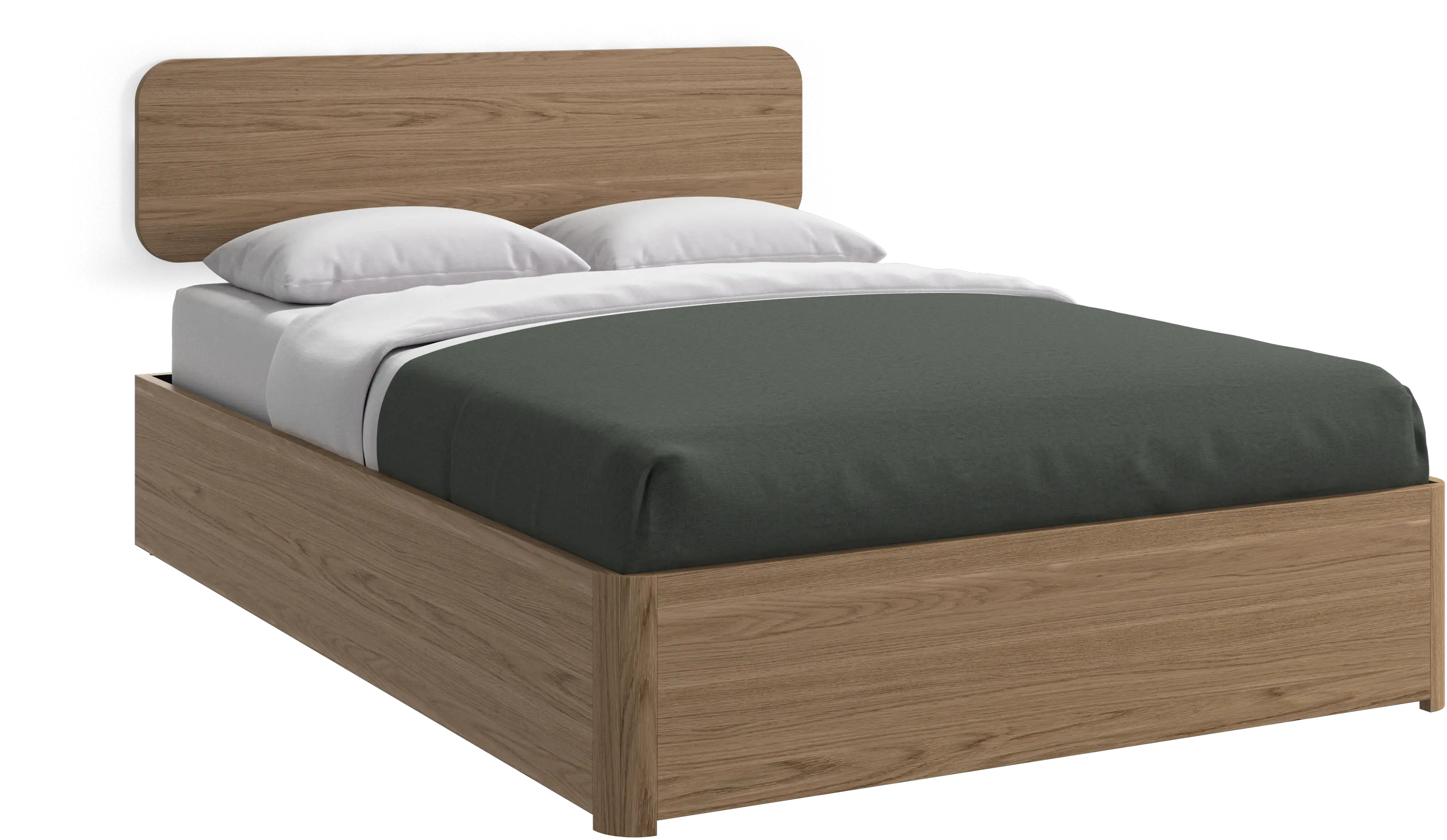 Element ベッド、ベッド取り付け型ヘッドボード、すのこ付き Element ベッド、ベッド取り付け型ヘッドボード、すのこ付き